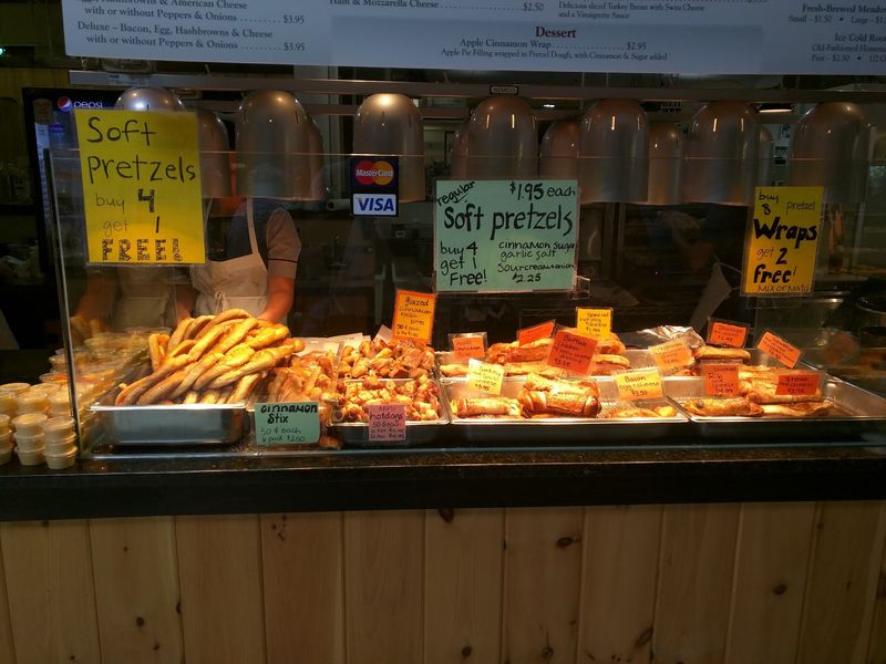 Fresh Pretzels That Draw a Line