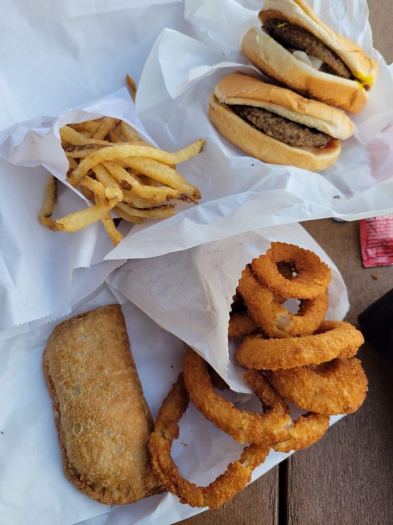 Fries, Fry Sauce, and Onion Rings