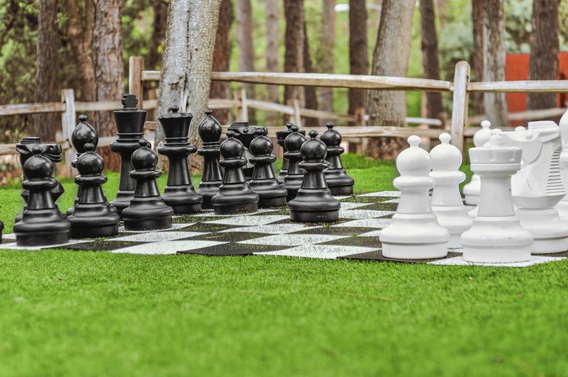 Games On The Lawn And A Life-Size Chess Set