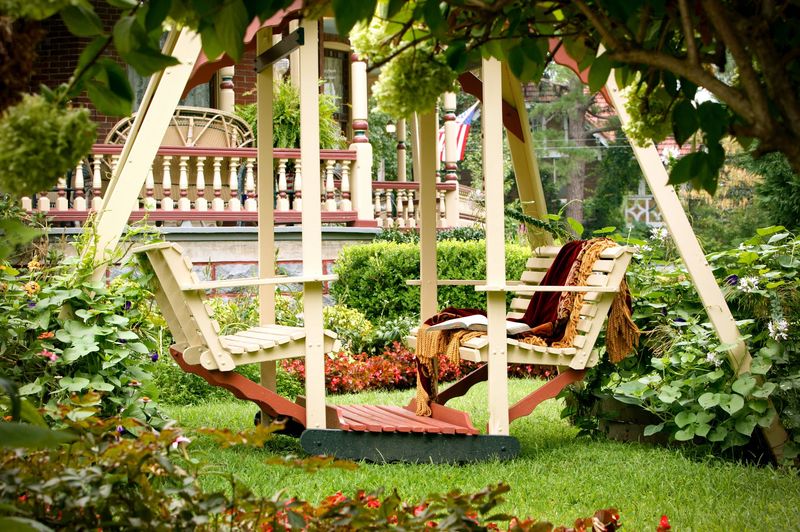 Gardens, Porches, And The Front Glider