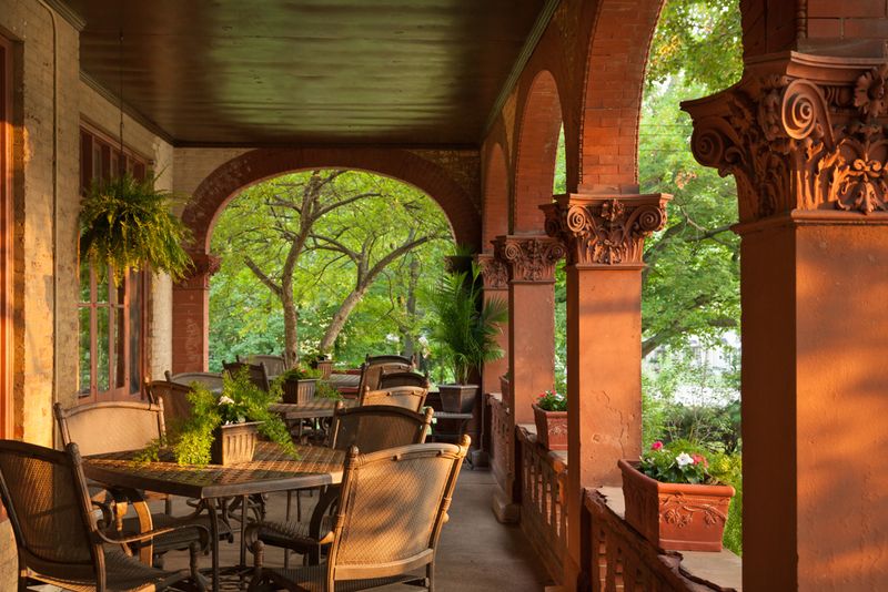 Gardens and the Welcoming Porch