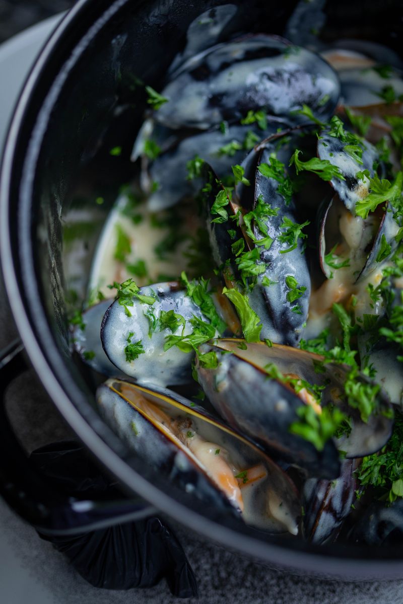Garlic Mussels Garlic Mussels