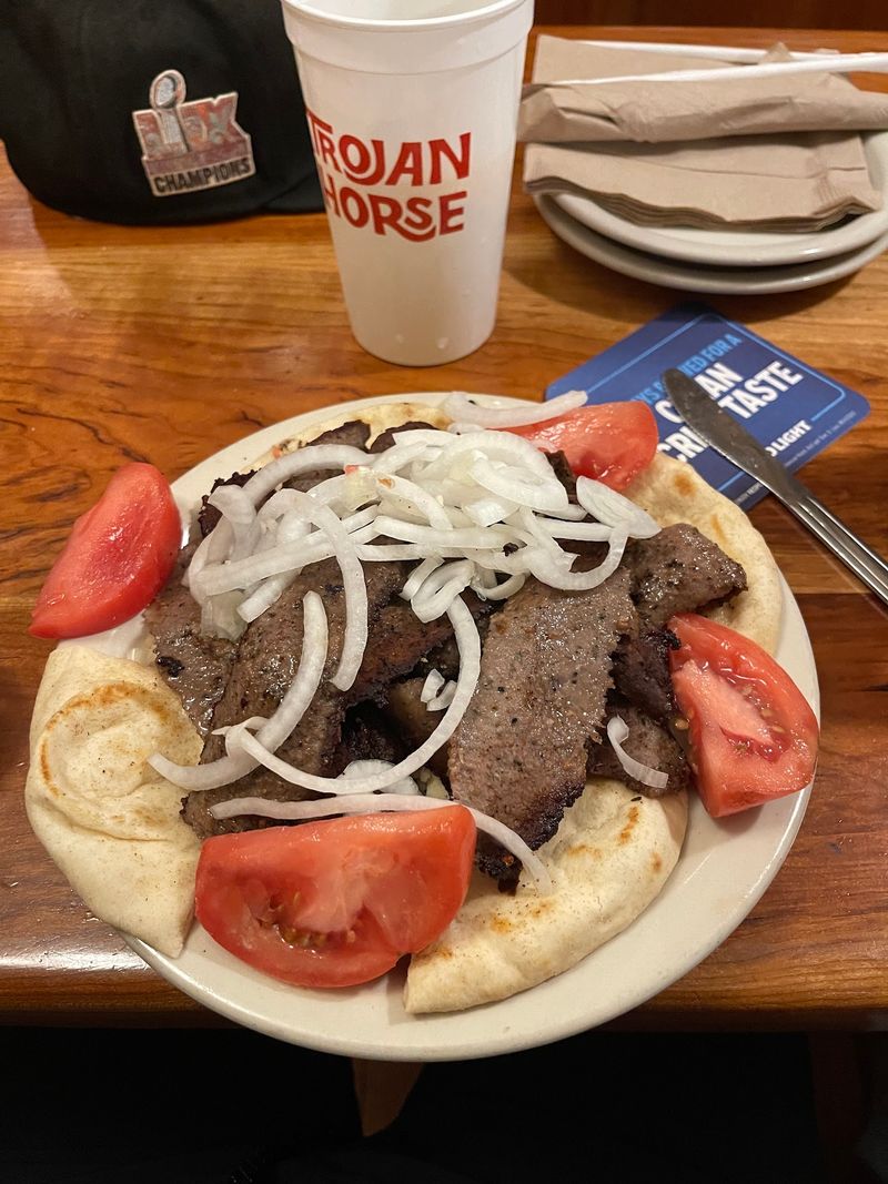 Greek Meets American On One Menu