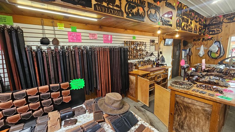 Handmade Leather and Wood Goods on Site