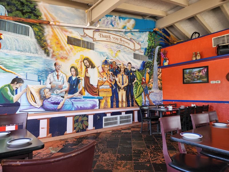 High Ceilings and a Painted Mural