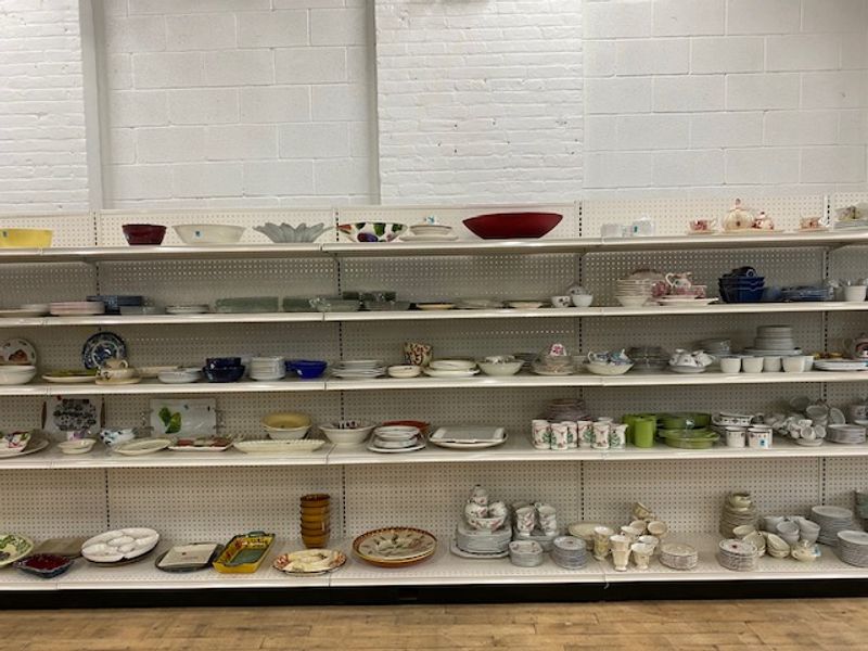 Housewares and Knick-Knacks Fill the Shelves