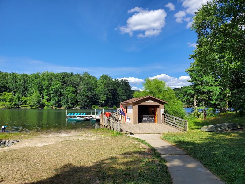 Hunting Creek Lake and Its Sandy Beach