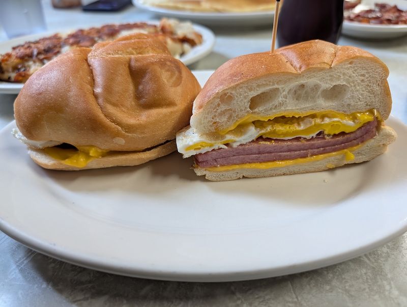 Legendary Taylor Ham And Egg On A Roll