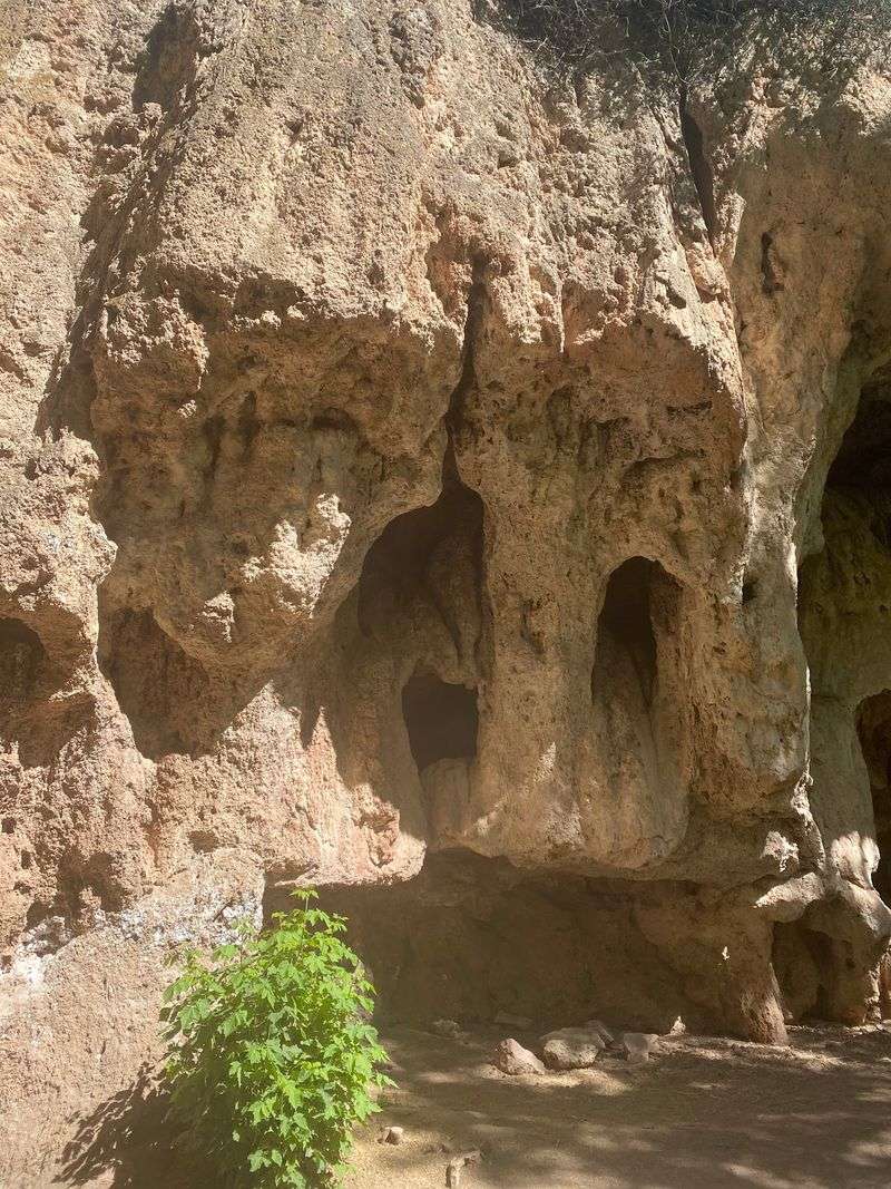Limestone Caves Carved Into the Cliffs