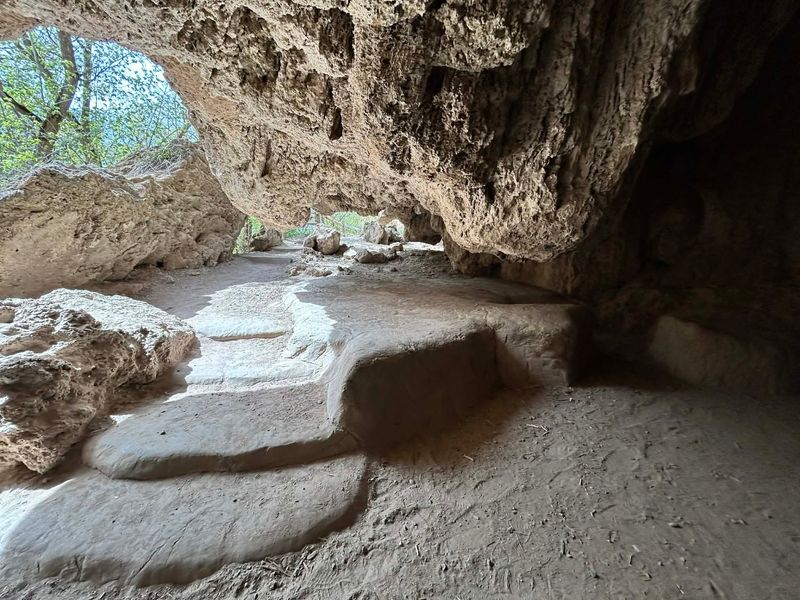 Limestone Caves Hidden In The Cliffs