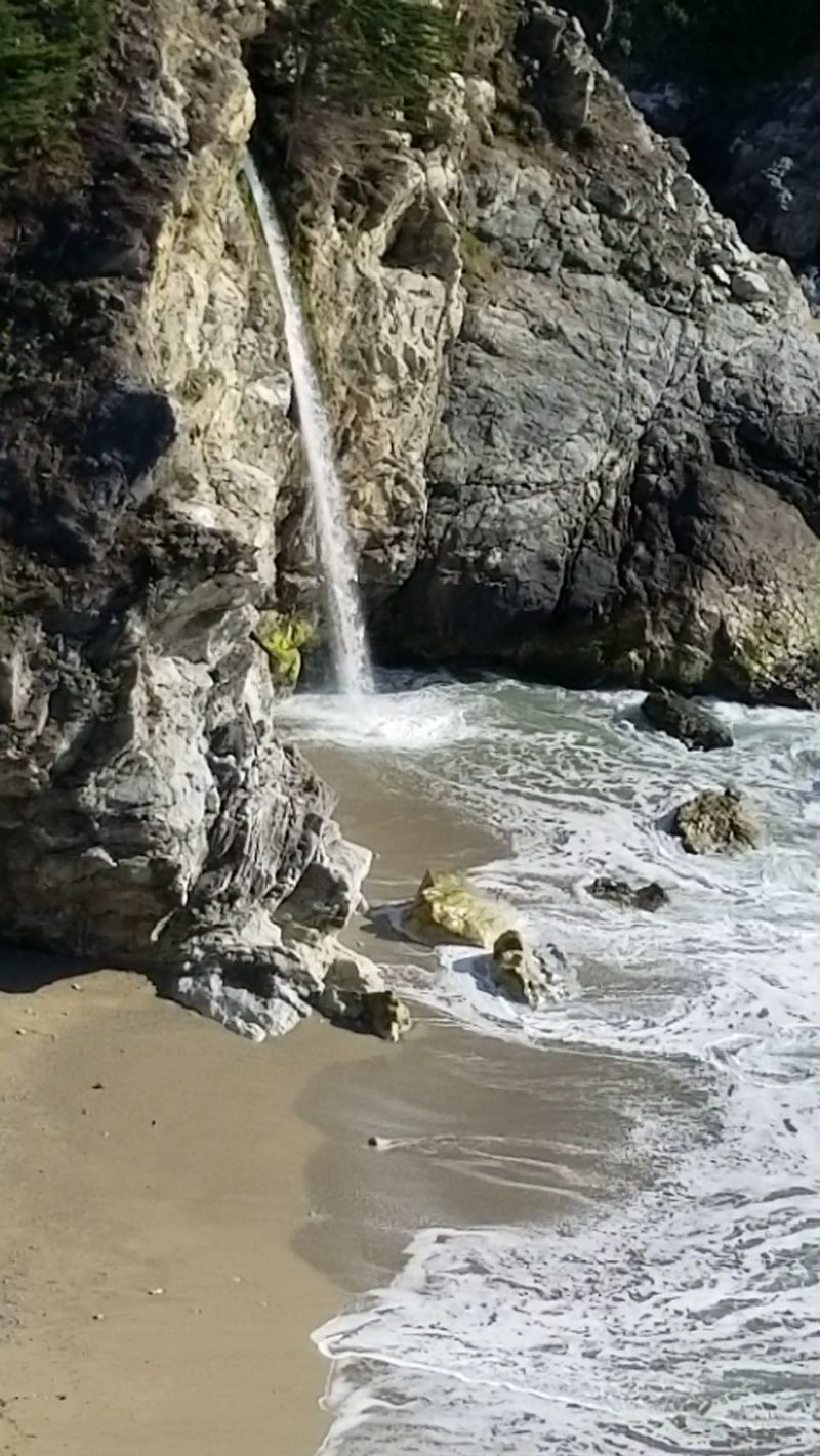 McWay Falls, the Waterfall That Meets the Sea McWay Falls, the Waterfall That Meets the Sea