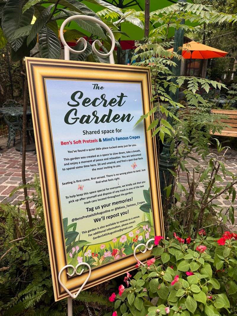 Mimi's Famous Crepes Connection to the Garden