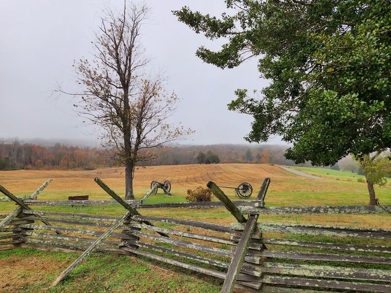 Morning Mist Over the Battlefield Fields