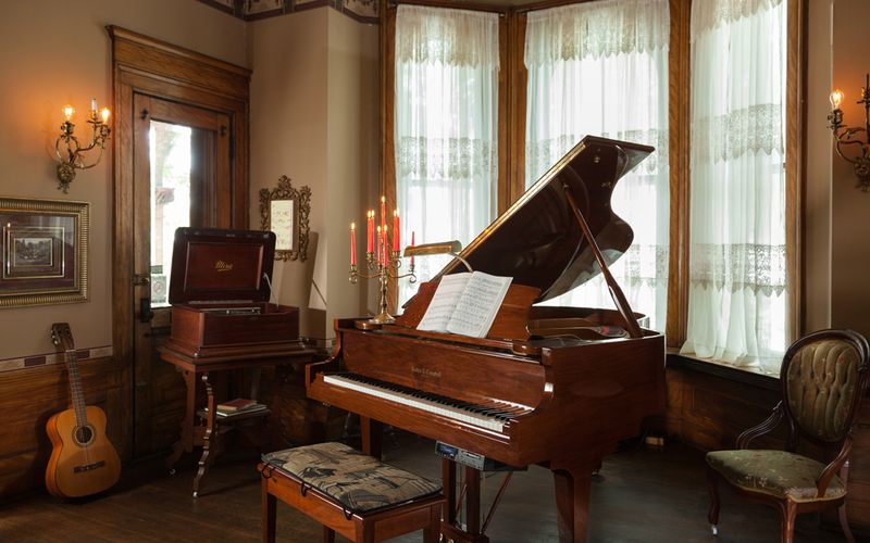 Music Room, Library, and Parlor