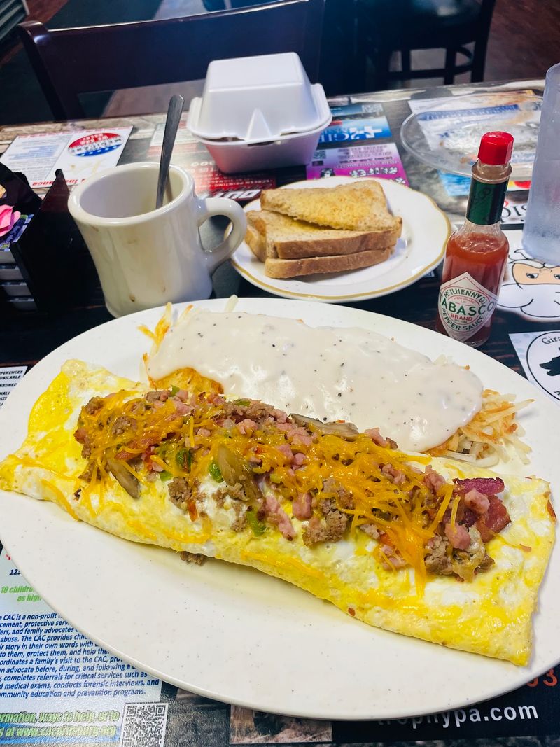 Omelettes Loaded To The Edges