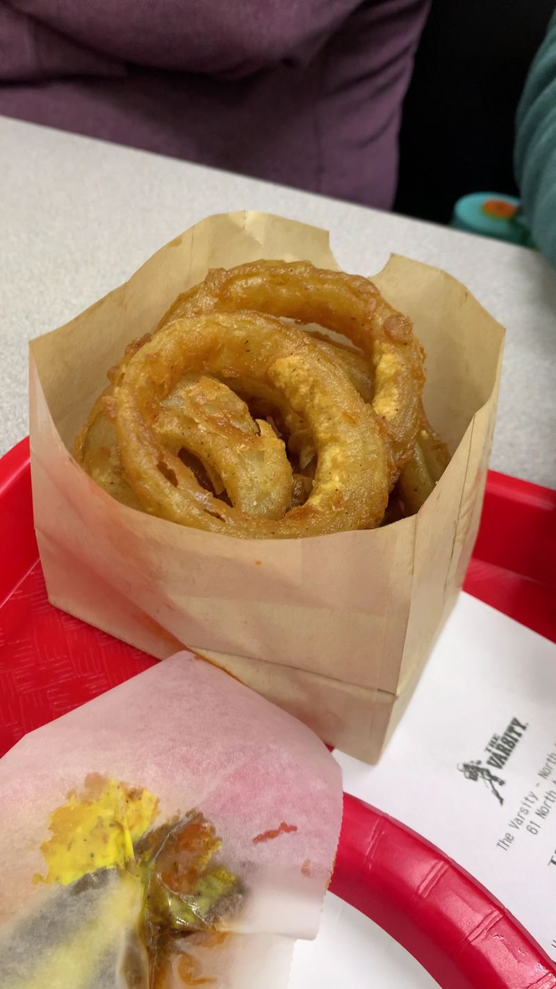 Onion Rings Battered on the Spot