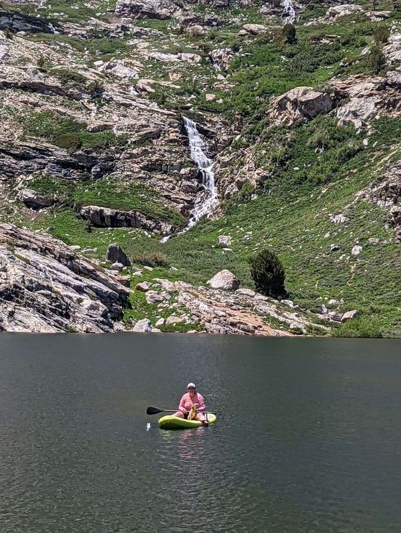 Paddling And Playing On Cold Water