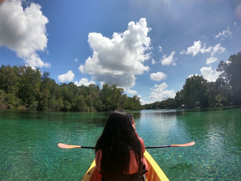 Paddling The Slow And Scenic River