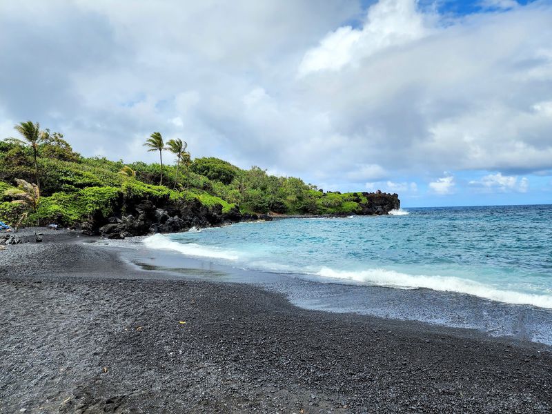 Pailoa Beach and Its Famous Dark Shore