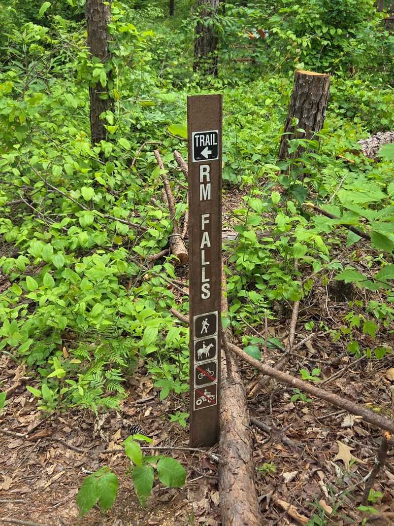 Parking and Trail Access at Riley Moore Falls Parking and Trail Access at Riley Moore Falls