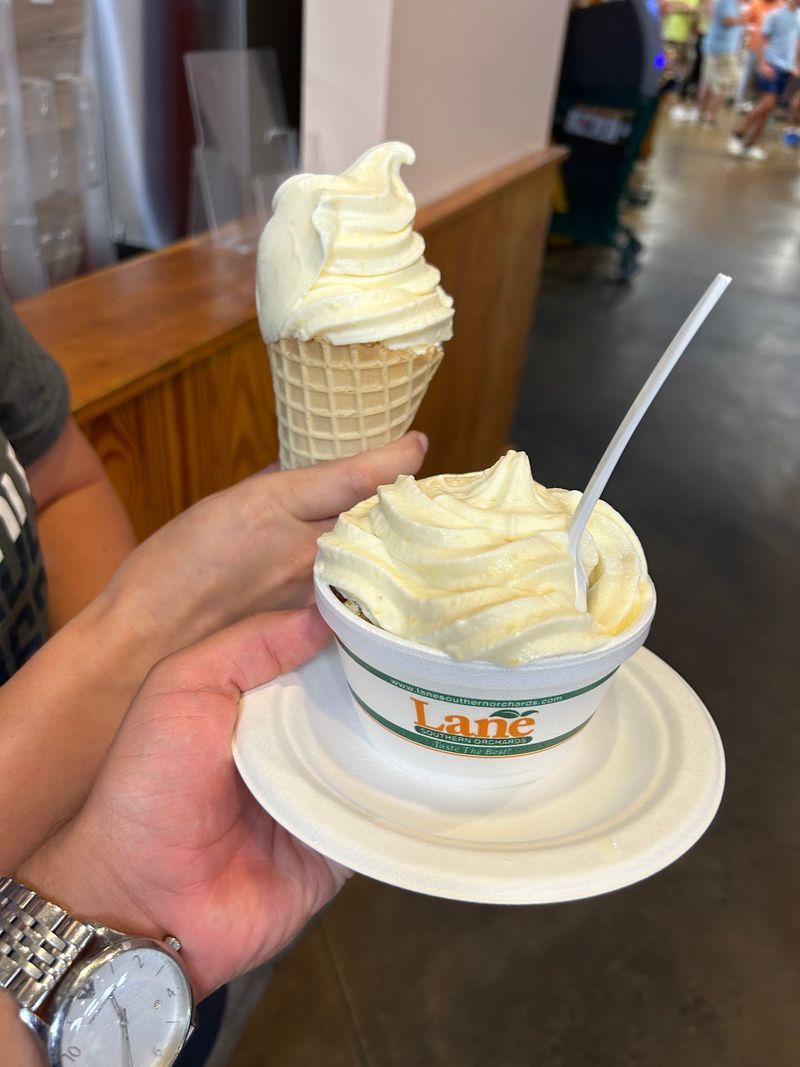 Peach Ice Cream And Cold Sweet Treats