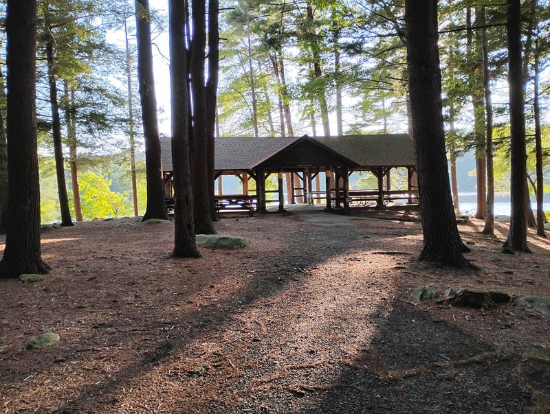 Picnic Tables, Pavilion, And A CCC Lodge