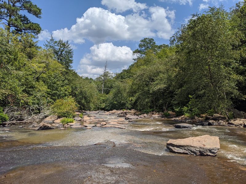 Playing on the Rocks and the Rushing Water