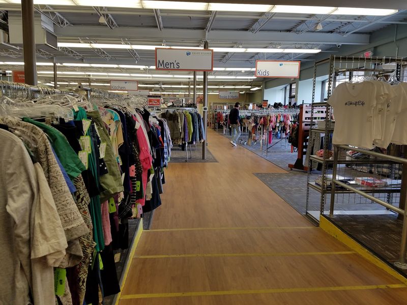 Racks Loaded With Name-Brand Clothing