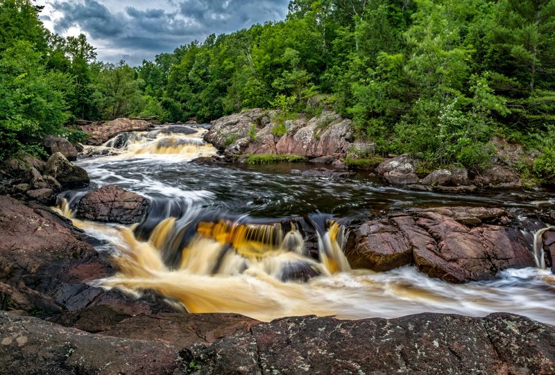 Red Granite Falls You Can Actually Touch