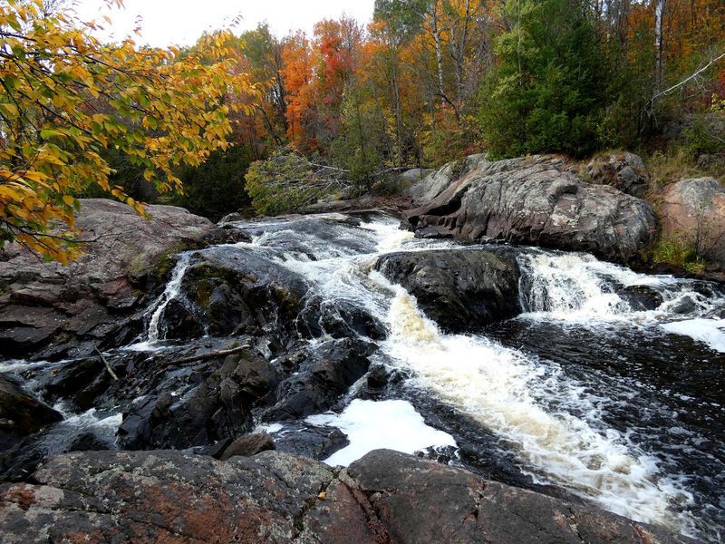 Red Granite Falls and the Trail You Can Touch