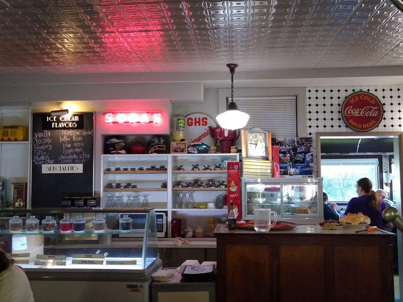 Red Stools, Chrome, and a Peanut Machine