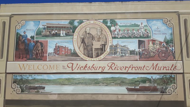 Riverfront Murals, Vicksburg, Mississippi