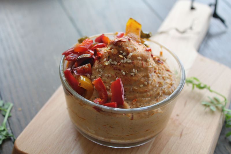 Roasted Red Pepper Hummus Roasted Red Pepper Hummus
