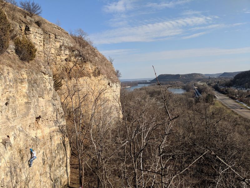 Rock Climbers Add To The Scene
