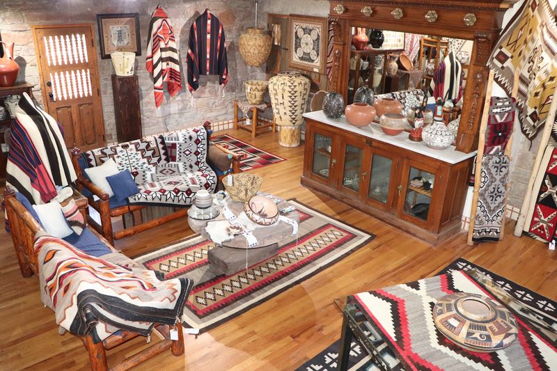 Rugs, Pottery, and Turquoise Under One Roof Rugs, Pottery, and Turquoise Under One Roof
