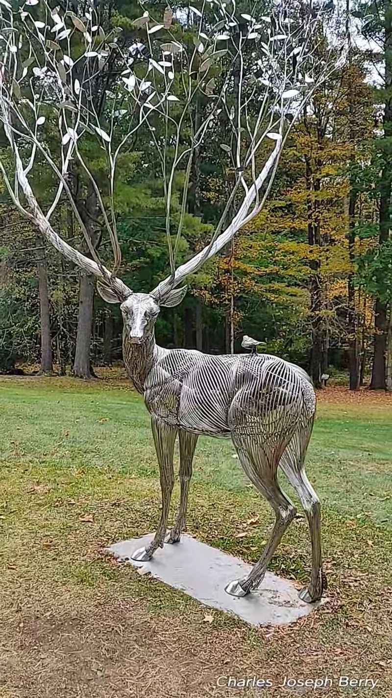 Sculptures Scattered Across the Grounds