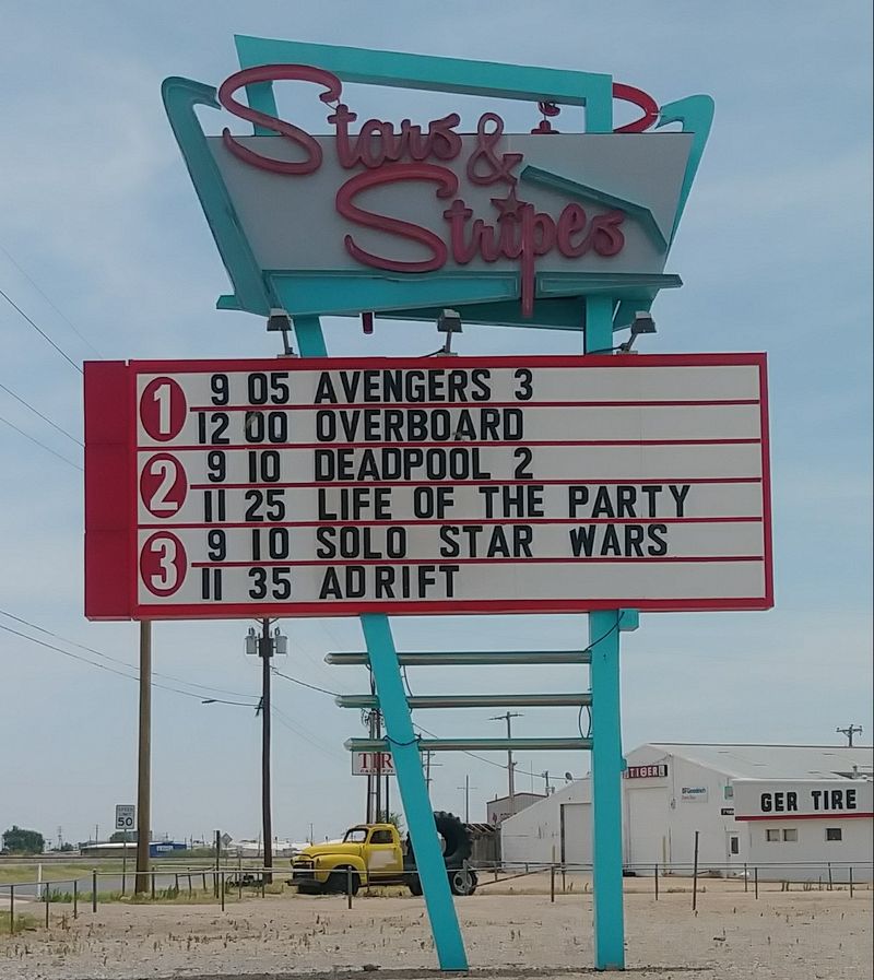Stars and Stripes Drive-In Theatre, Lubbock, Texas