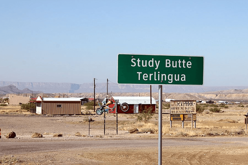 Study Butte and the Chisos Mining Ruins, Brewster County