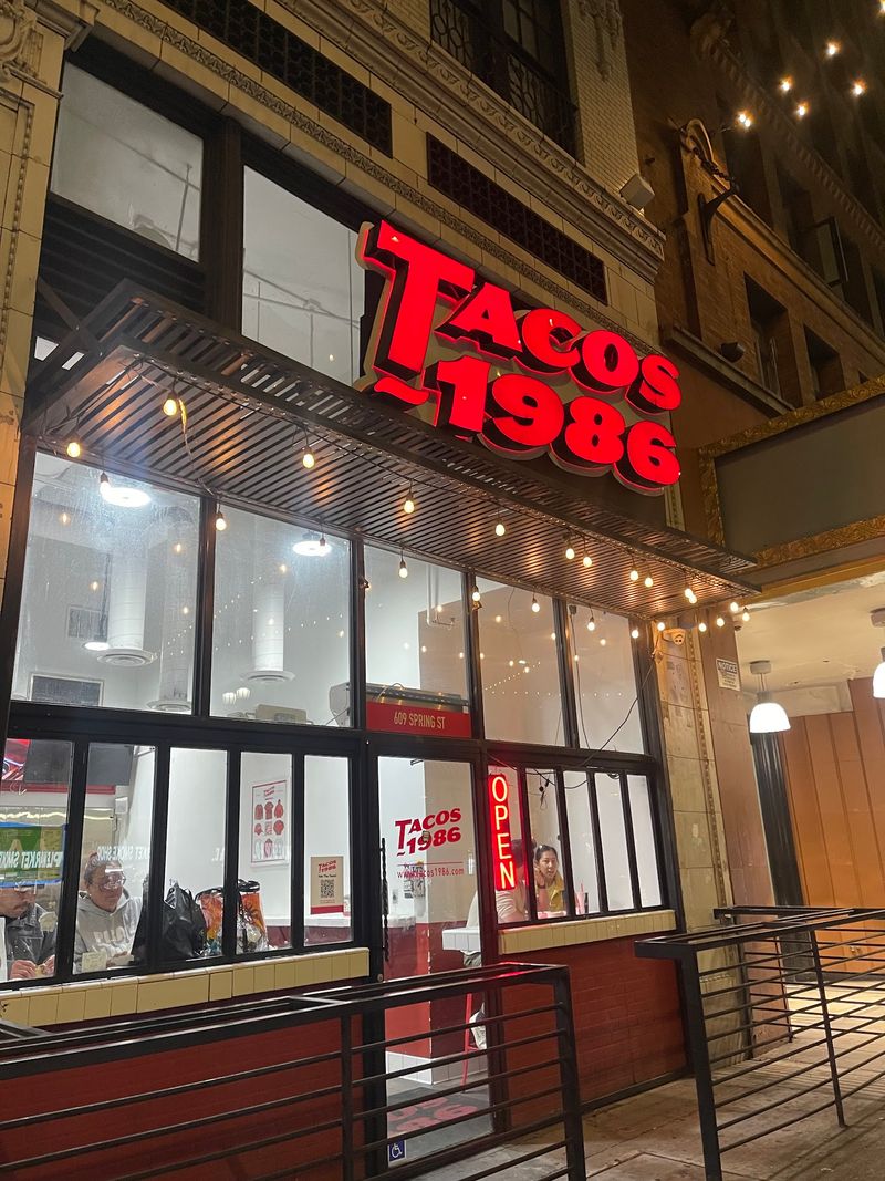 Tacos 1986, Los Angeles, California
