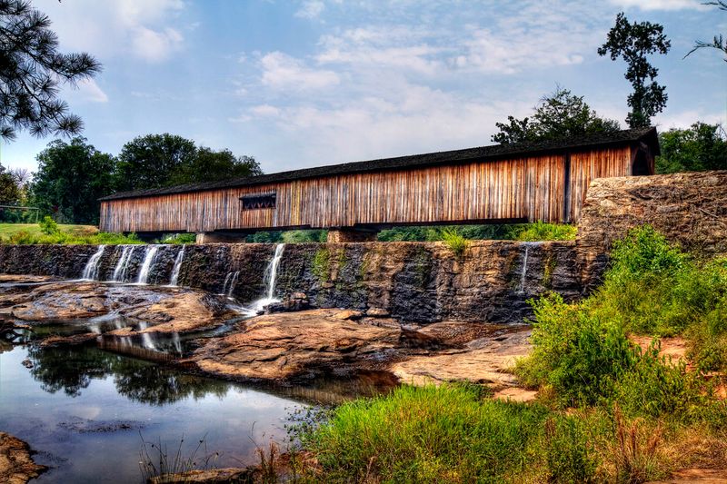 The 229-Foot Wooden Covered Bridge