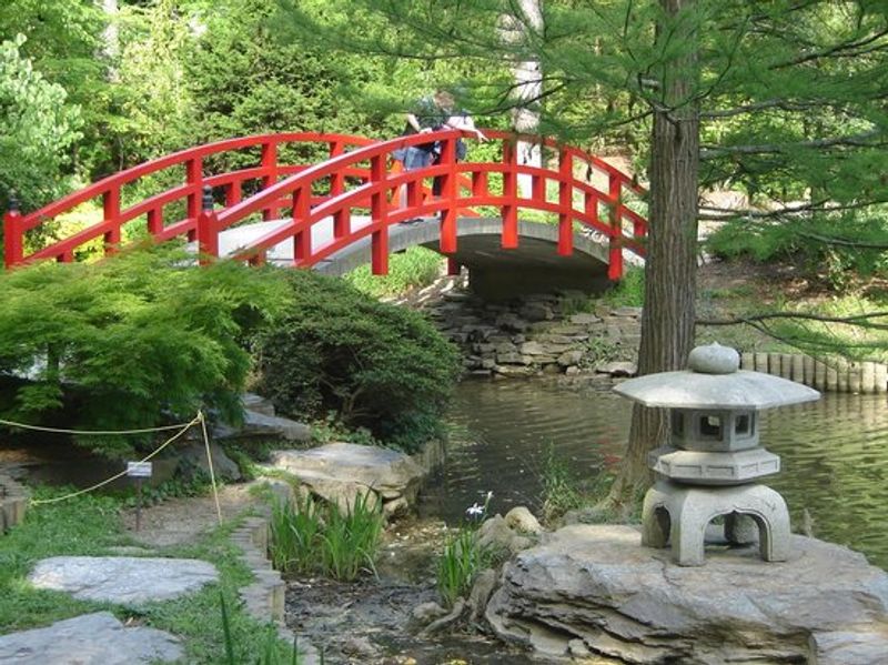 The Asiatic Arboretum and Its Famous Red Bridge The Asiatic Arboretum and Its Famous Red Bridge
