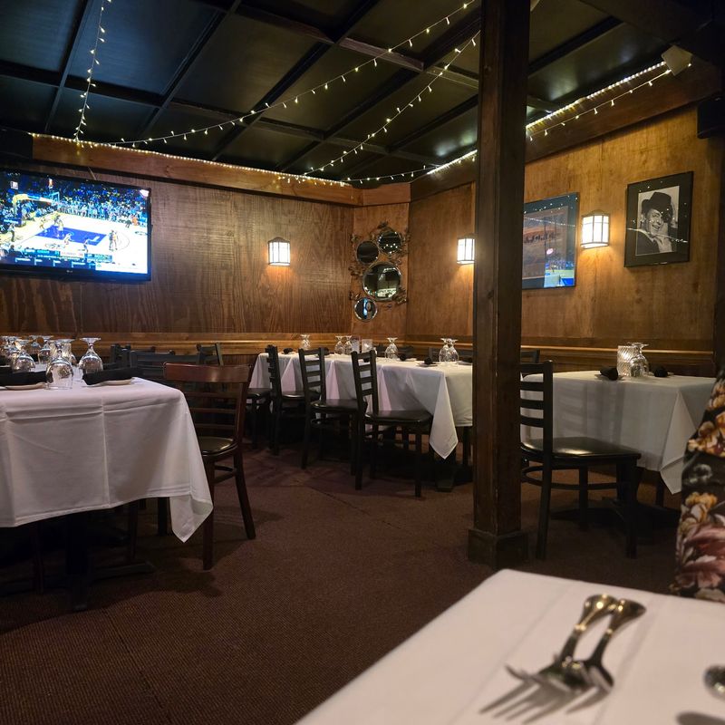 The Candlelit, Wood-Paneled Dining Room