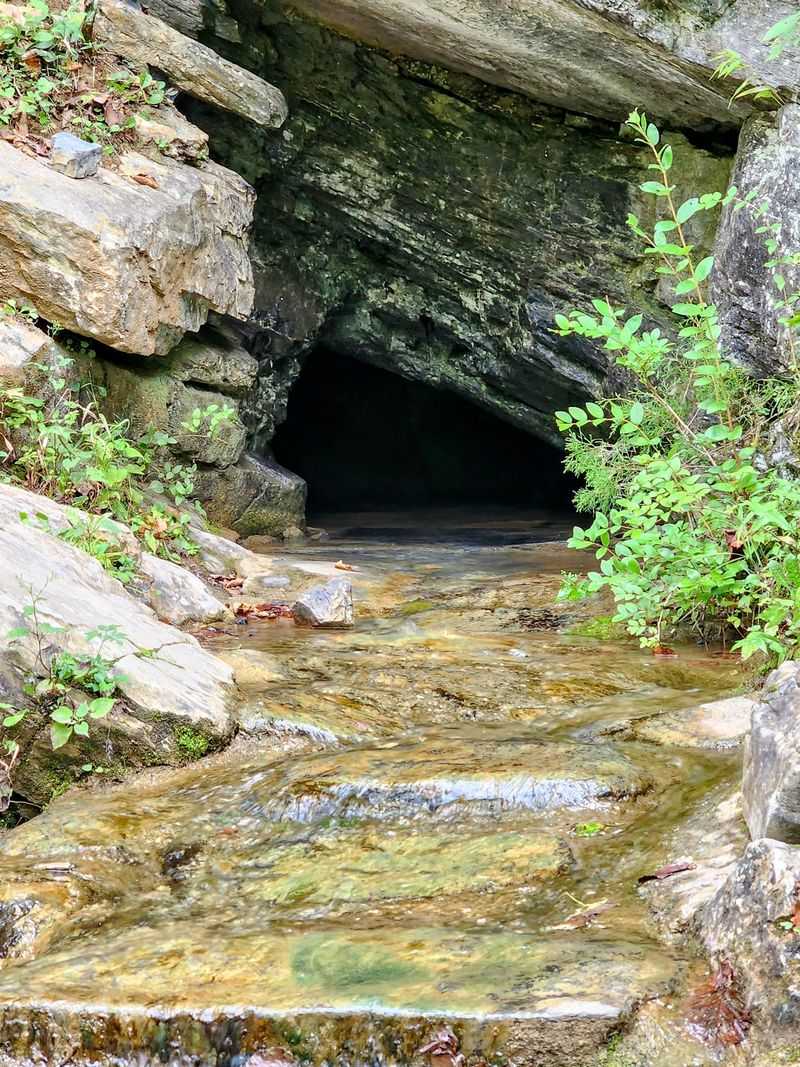 The Cool Cave Just Past the Bridge
