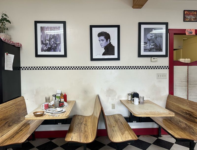 The Elvis Pictures And Checkered Floor Charm