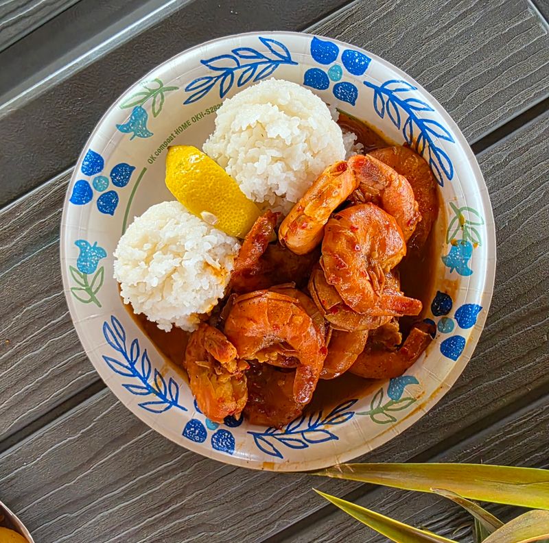 The Famous Garlic Shrimp Plate