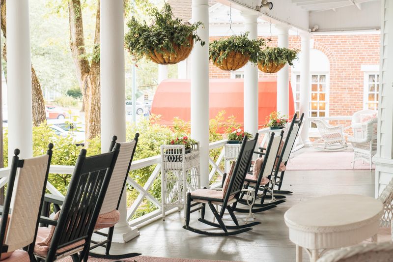 The Famous Porch and Its Rocking Chairs The Famous Porch and Its Rocking Chairs