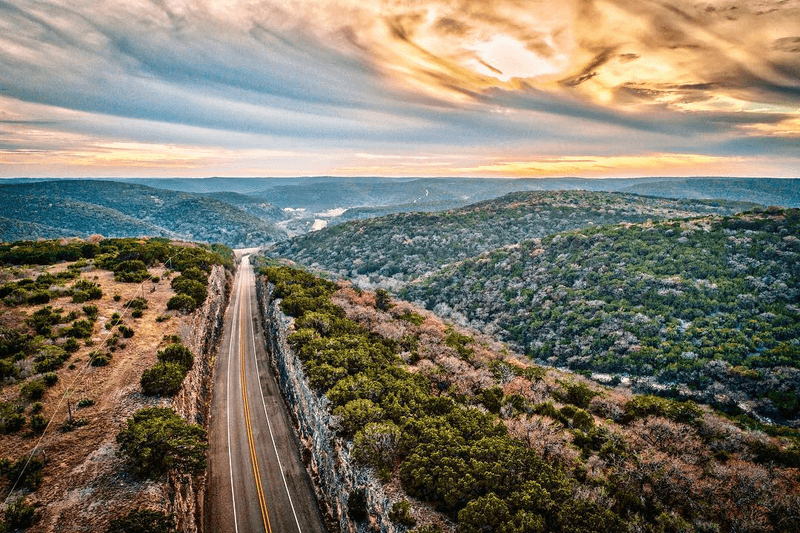 The Hill Country Scenery Right Outside