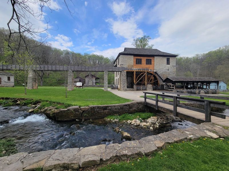 The Historic Grist Mill in Action