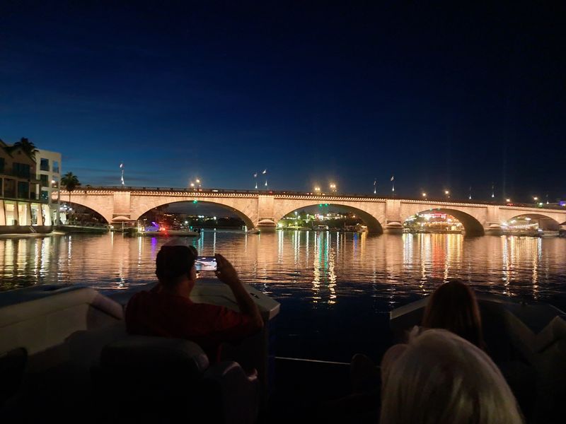 The Legendary London Bridge Lit Up at Night