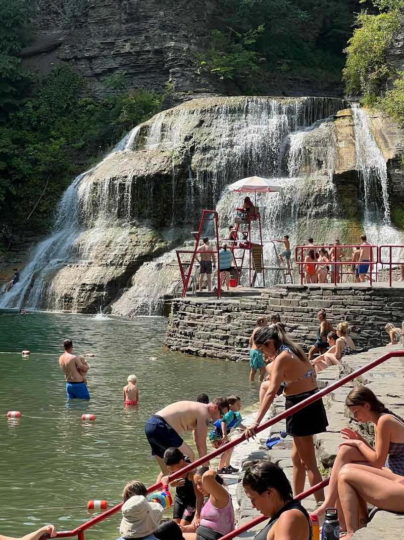 The Natural Swimming Hole With A Diving Board The Natural Swimming Hole With A Diving Board